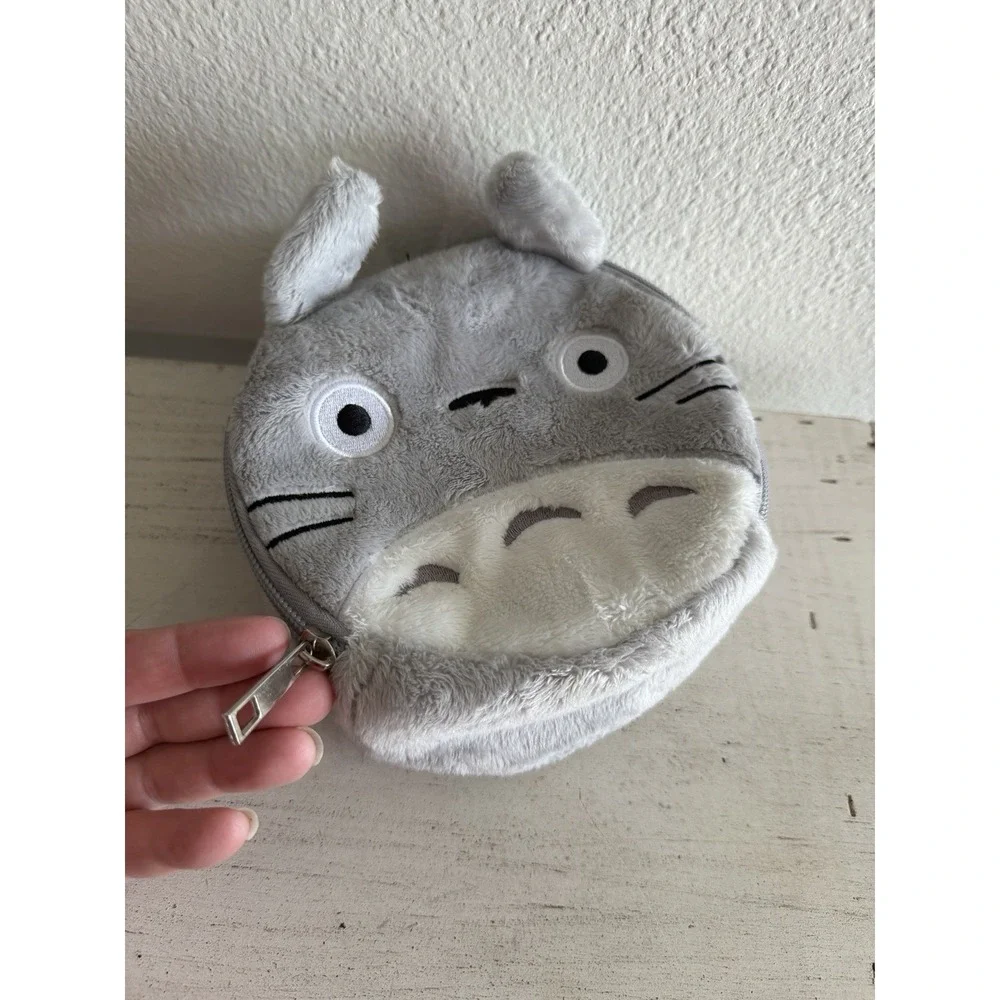 Studio Ghibli My Neighbor Totoro Figural Fuzzy Makeup Bag Lunch Bag‎